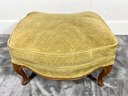 French Upholstered Armchair & Ottoman