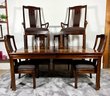 Mid-Century Dining Table & 6 Chairs  2 Leaves