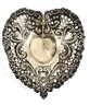 1920s Sterling Silver Heart Shaped Trinket Dish - Gorham