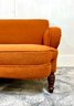 A Lovely 19th C. Orange Upholstered Settee