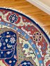 Circular Hand-knotted Wool Area Rug