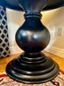 Pottery Barn Black Pedestal Table (B)