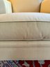 Restoration Hardware Upholstered Lounge Chair & Ottoman (A)