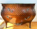 Marble Top Two-drawer Bombe Chest