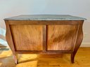 Marble Top Two-drawer Bombe Chest