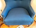 Modern Blue Upholstered Armchair