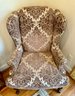 Wingback Upholstered Armchair - Lot (A)
