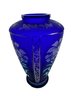 Martha Reynolds Limited Edition Favrene Cut-Back Iridescent Vase For Fenton