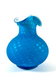19th C. Satin Art Glass Vase