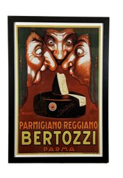 Framed 'Bertozzi - Parmigiano Reggiano Parma' Poster