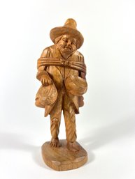 Hand-Carved Sculpture Of A Man