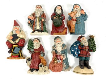 (7) Limited Edition June McKenna Santa Claus Figurines