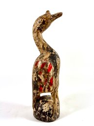 A Folk Art Carved Bird Sculpture