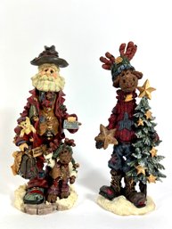 (8) 'boyd's Bears & Friends' Limited Edition Christmas Figurines
