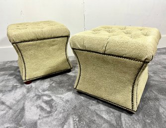 Pair Of Upholstered Stools