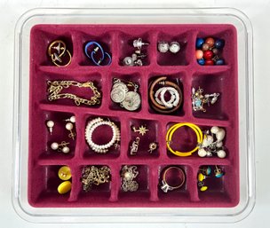 Tray Of Assorted Costume Jewelry