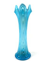 Fenton Opalescent Swung Vase
