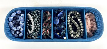 Grouping Of (12) Beaded Necklaces & (2) Sets Of Earrings