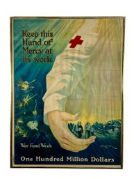 WW1 American Red Cross 'War Fund' Poster