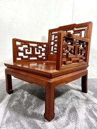 Heavy Solid Rosewood Chinese Carved Armchair