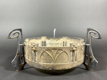 Art Deco German Silver Footed Bowl