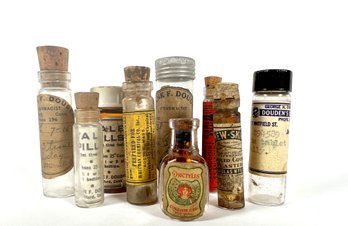 Antique Guilford & Branford Conn. Pharmacy Bottles