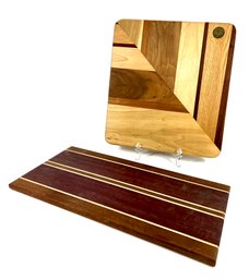 (2) Well Made Artisan Cutting Boards