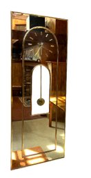 Mid-century Mirrored Pendulum Clock