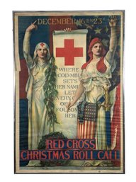 WW1 American Red Cross 'Christmas Roll Call' Poster