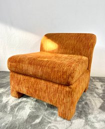 Vintage Orange Slipper Chair