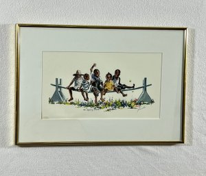 1988 Hand-signed Framed Print By Virginia Fouche