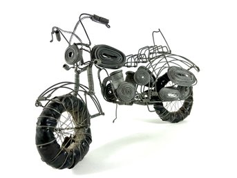 Artist Made Wire Motorcycle