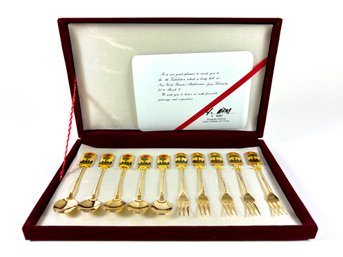 Lucky-Goldstar Gifted 10-piece Spoon & Fork Set In Case