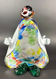 Vintage Murano Art Glass Clown Sculpture/Bowl