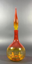 Mid-Century Amberina Art Glass Decanter By Wayne Husted For Blenko