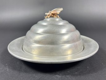 Pewter Beehive Domed Dish