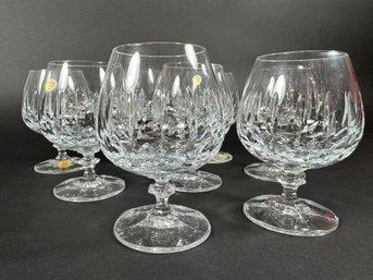 Set Of (8) Crystal Brandy Glasses