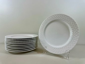 Grouping Of (11) White Dinner Plates