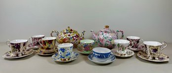 Tea Set Grouping Of English China - Royal Albert, Golden Crown, Shelley, David Michael