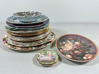 Grouping Of Assorted English China Plates