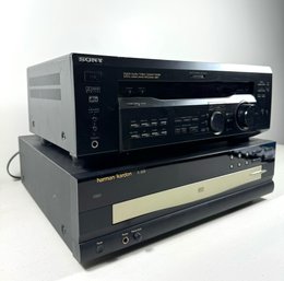 Sony STR-SE501 Control Center Receiver & Harman Kardon FL-8380 CD Disc Changer