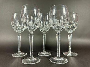 (5) Waterford Red Wine Glasses