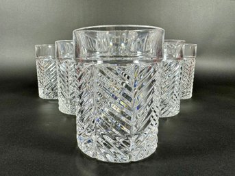 (6) Ralph Lauren Crystal 'Herringbone' Glasses