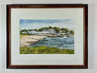 Pine Orchard Country Club Framed Watercolor - Mark Johnson
