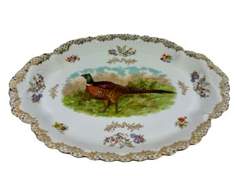 Antique Bavarian Porcelain Game Platter