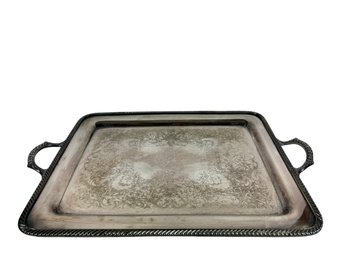 Large W.M. Rogers Silverplated Carrying Tray