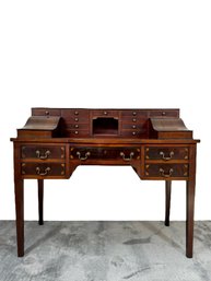 Amazing Late 18th C. Inlaid Mahogany Writing Desk