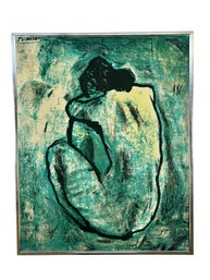 Picasso 'Blue Nude' Framed Canvas Lithograph