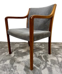 A Gunlocke Co. Upholstered Armchair - (B)