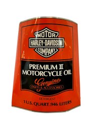 Vintage Harley-Davidson 'Motorcycle Oil' Sign